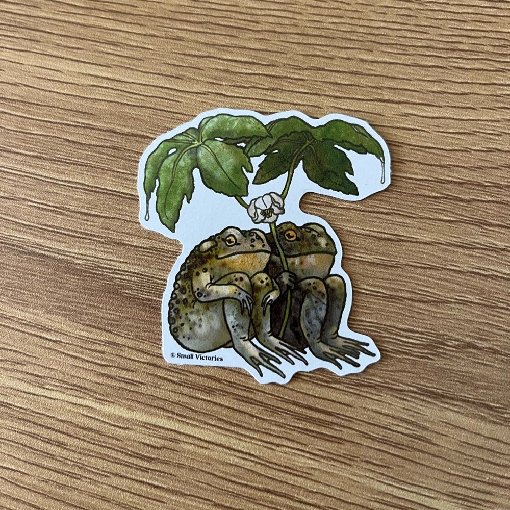 Cute Frogs Sticker, Nature Sticker - Picture 2 of 4